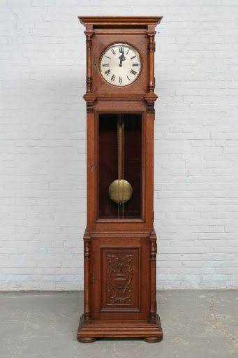 Antique Grandfather Clock, Room Improvement, Entryway Inspiration, Pendulum Wall Clock, Pendulum Clock, Old Clocks, Miniature Projects, Wood Clocks, Witch House