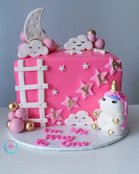 8 inches,4 layers, Pink Fondant with Edible fondant details and non edible cake decorative balls. Smash Cake For 6 Month Old, Half To One Birthday Cake, 6month Birthday Ideas, Half Birthday Cake Design, Half 6 Months Birthday Cake, Half Birthday Ideas For Girls 6 Months Decorations, Halfway To One Birthday Ideas, 6 Month Bday Cake, 6month Birthday Cake