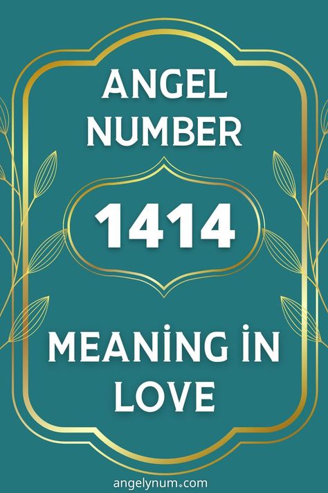 When it comes to romance, angel number 1414 usually signifies someone who is very dominant in the love field. 1414 Angel Number Meaning, 1414 Meaning, 1414 Angel Number, Changes Are Coming, Angel Number Meaning, Angel Number Meanings, Number Meanings, Spiritual Meaning, Angel Number