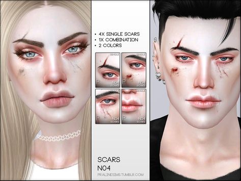 Pralinesims' Face Scars N04 Sims 4 Cc Apocalypse Makeup, Wounds Sims 4 Cc, The Sims 4 Cc Bruising, Sims 4 Cc Face Wounds, Sims 4 Face Bandages, Sims 4 Cc Bruising, Sims 4 Face Scars Cc, Sims 4 Bruising, Sims 4 Cc Injuries