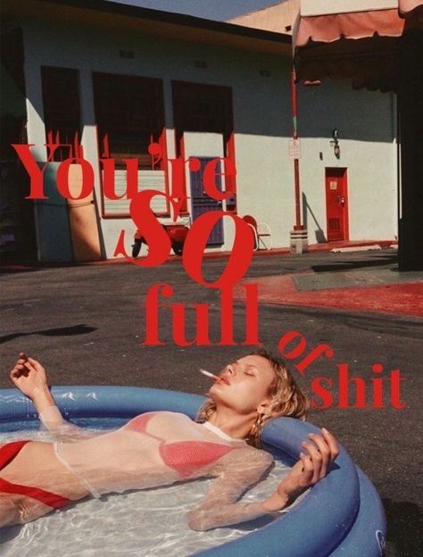 The Words, See More, A Woman, Pool, Red