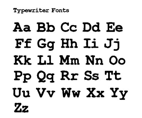 Type writer font for labels for back of keyring - used quite alot on handmade items/rustic font. Typrighter Font Alphabet, Type Writer Font Alphabet, Type Writer Handwriting, Type Writer Fonts Alphabet, Type Writing Font, Type Font Tattoo, Date Of Birth Tattoos Ideas Fonts, Typography Fonts Handwriting, Type Writers