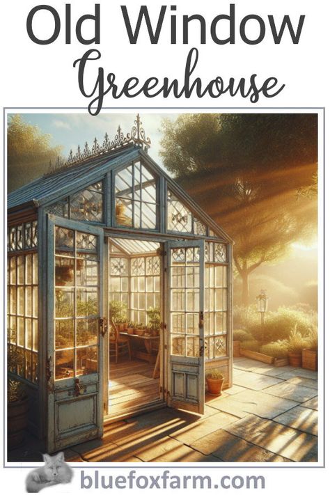 Greenhouse Made Of Old Doors, Greenhouse Made From Old Windows And Doors, Greenhouse Of Windows, Antique Window Greenhouse, Green House From Old Windows, Greenhouse Out Of Windows, Diy Greenhouse With Old Windows, Window Green House, Greenhouse Out Of Old Windows