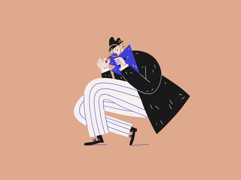 Detective by Liza Kobrazova on Dribbble Motion Graphs, Procreate Illustration, Retail Logo, Website Illustration, Detective Comics, Logo Fonts, Comic Illustration, Illustration Artists, Character Development