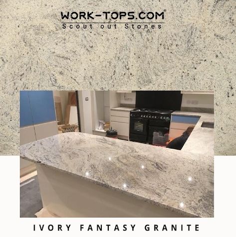 Granite Worktops, Cream Base, Granite Tile, Granite Stone, Granite Kitchen, Kitchen Marble, Feature Light, Work Tops, Granite Countertops