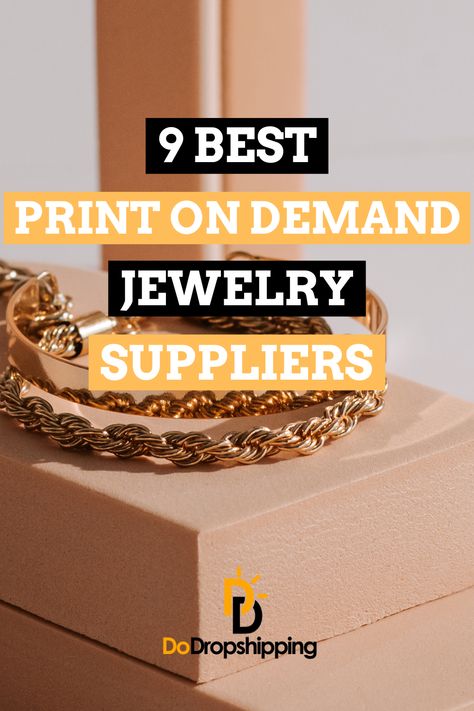 Ready to start with print on demand? Check out these POD jewelry suppliers! Click the Pin to learn more! Wholesale Jewelry Vendors India, Print On Demand Jewelry Suppliers, Print On Demand Companies, Print On Demand Jewelry, Jewelry Names For Business, Etsy Print On Demand, Start Jewelry Business, Dropshipping Jewelry, Pod Jewelry