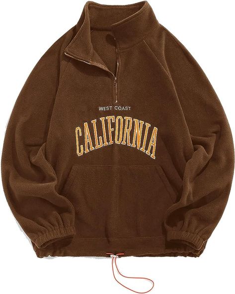 West Coast California, High Neck Sweatshirt, West Coast Fashion, Vintage Pullovers, Quarter Zip Fleece, Vintage California, Collared Sweatshirt, Fleece Sweatshirt, Vintage Streetwear