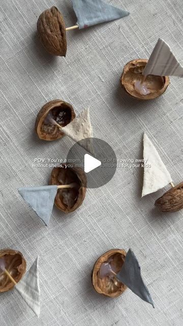 HULANKA on Instagram: "Save this idea and check out our other fun activities with kids! 🎈

An activity your kids will love! If you have leftover walnut shells – try it out! 

#diywithkids #kidcrafts #funwithkids #recyclingcrafts #walnutshellcrafts #easycraftsforkids #momsofinstagram #upcyclingideas #toddleractivities #craftymom #craftwithme" Walnut Craft, Walnut Crafts, Fun Activities With Kids, Diy With Kids, Walnut Shell Crafts, Activities With Kids, Walnut Shell, Crafty Moms, Easy Crafts For Kids