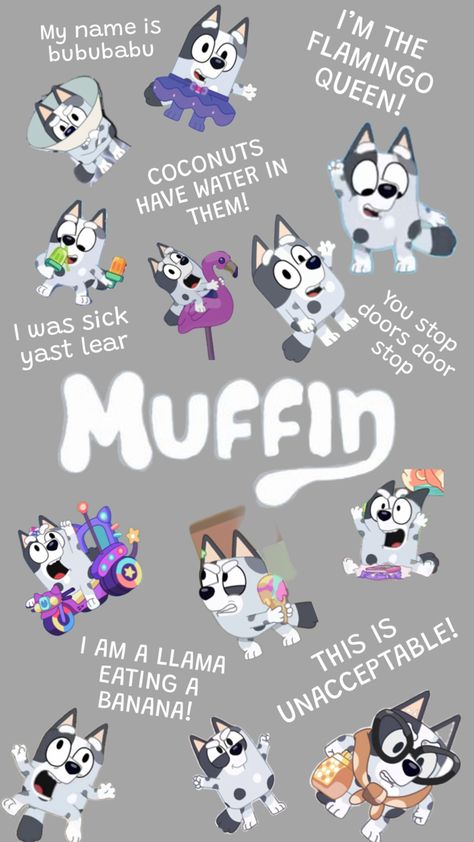 Muffin and some of her iconic sayings! Iconic Sayings, Bingo Quotes, Bingo Funny, Cute Backgrounds For Iphone, Funny Disney Jokes, Cute Funny Cartoons, Disney Jokes, Cute Disney Wallpaper, Very Funny Pictures