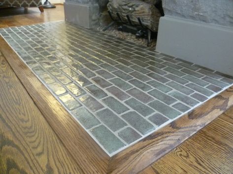 Tiled Hearth, Tile Hearth, Fireplace Hearth Tiles, Hearth Ideas, Hearth Tiles, Cosy Fireplace, Handmade Tile, Fireplace Hearth, Front Rooms