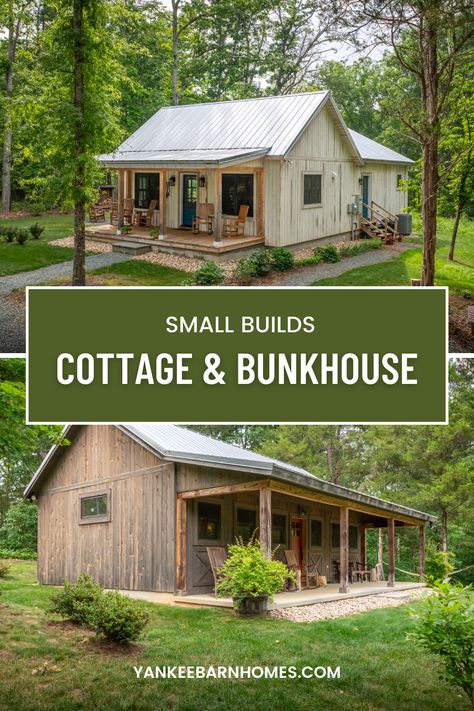 Build Your Own Cottage, Cottage Kits, Yankee Barn Homes, Small Sitting Area, Barn Homes Floor Plans, Split Rock, Converted Barn, Cottage Cabin, Home On The Range