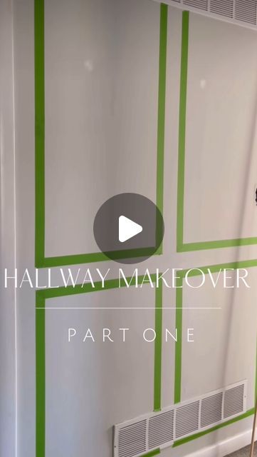 Entry Hall Wall Ideas, Long Hallway Accent Wall Ideas, Feature Wall Ideas Hallway, Entry Way Wall Paneling Ideas, Teal Hallway Ideas, Narrow Hallway Ideas Wall Colors, Half Painted Wall Hallway, Hallway Decorating Wallpaper, Green Entryway Walls