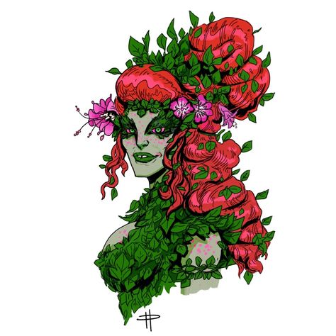 Mr. Roane Poison Ivy Redesign, Poison Ivy Character, Rogues Gallery, Gotham Girls, Dc Villains, Batman Art, Superhero Design, Poison Ivy, Dc Comics Art