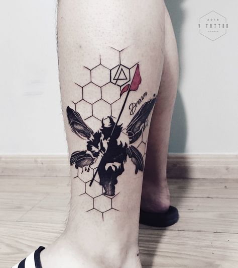 Linkin Park Tattoo, Tattoo For Boyfriend, Thigh Tat, Thigh Tattoos, Leg Sleeve, Leg Sleeves, Linkin Park, Thigh Tattoo, Best Tattoo