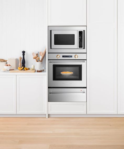 Stacked Ovens, Built In Coffee Maker, Oven And Microwave, Microwave Convection Oven, Countertop Microwave, Fisher Paykel, Microwave Cooking, Warming Drawer, Built In Ovens