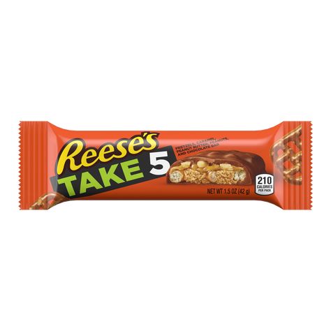 Take 5 Bars, Take 5 Candy Bar, Peanut And Chocolate, Pretzel Caramel, Kosher Snacks, Reeses Candy, Peanut Chocolate, Salty Sweet Snacks, American Snacks