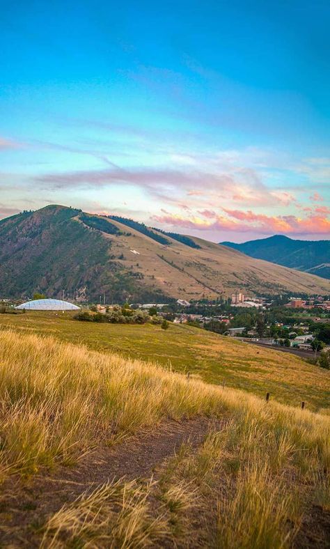 Hiking on Waterworks Hill in Missoula, Montana Montana Backyard, Montana Missoula, Montana Camping, Montana Aesthetic, West America, Montana Life, Travel Montana, Natural Views, Running Trails