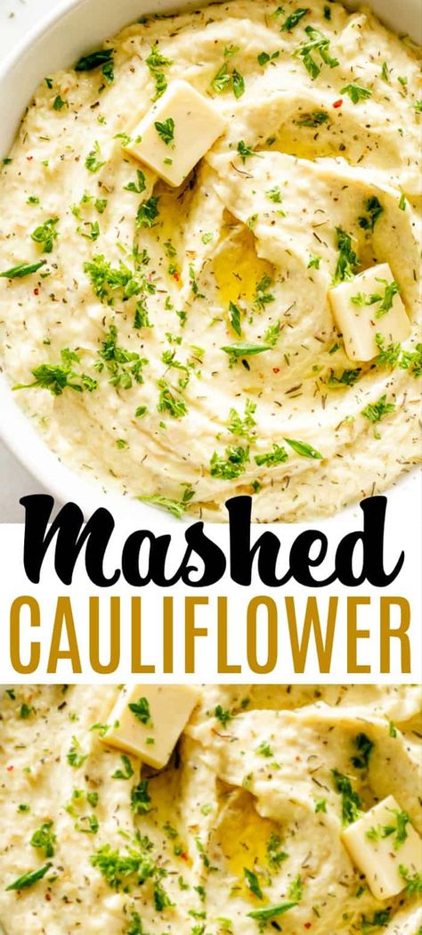 Substitute For Mashed Potatoes, Recipes Meatballs, Cauliflower Keto, Recipes Instapot, Cauliflower Recipes Healthy, Recipes Cauliflower, Mashed Cauliflower Recipe, Creamy Mashed Cauliflower, Easy Vegetable Side Dishes