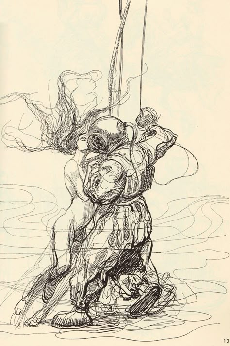 Heinrich Kley - this is one of my favorite pen and ink drawings Heinrich Kley, Ink Illustrations, Ink Drawings, Love Drawings, Pen Art, Ink Pen Drawings, Pen Drawing, Pen Ink, Deep Sea