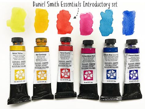 Daniel Smith Watercolor Palette, Watercolour Reference, Jane Blundell, Watercolor Palette Boxes, Painting Supplies List, Watercolor 101, Artist Palettes, Beginners Watercolor, Daniel Smith Watercolor