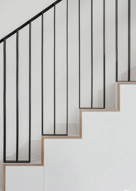 Stairs Handle, Staircase Metal, Stair Shelves, Stairs To Heaven, Staircase Interior Design, Modern Stair Railing, Handrail Design, Stairs Design Interior, Interior Staircase