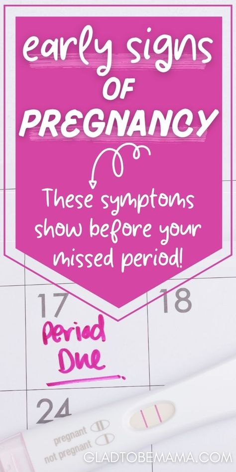 If you’re trying to get pregnant, waiting to take a pregnancy test might just be the longest wait ever. In our newest blog post, get some hints by finding out the most common early signs of pregnancy before your missed period. Some of these pregnancy symptoms are pretty unexpected! #pregnancy #pregnancysymptoms #pregnancysigns #newmom #firsttrimester Pregnancy Symptoms Before Missed Period, Implantation Symptoms, Unexpected Pregnancy Announcement, Pregnancy Symptoms By Week, Very Early Pregnancy Symptoms, Early Signs Of Pregnancy, Pregnant Life, Missed Period, Pregnancy Hacks