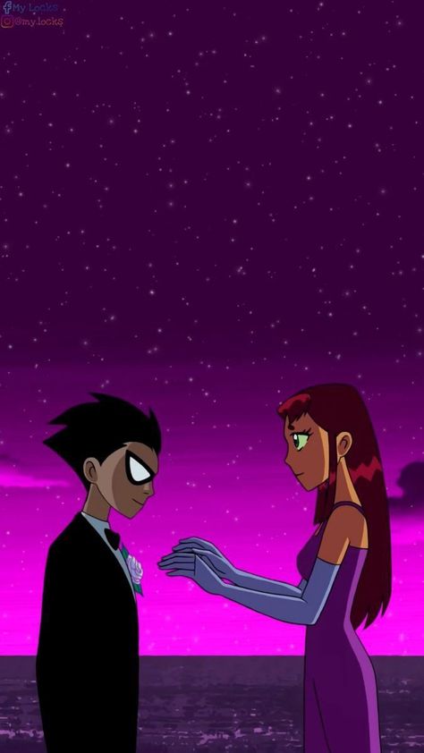 Robin And Starfire, Robin Wallpaper, Teen Titans Go Robin, Robin Starfire, Teen Titans Love, Teen Titans Robin, Teen Titans Starfire, Nightwing And Starfire, Original Teen Titans