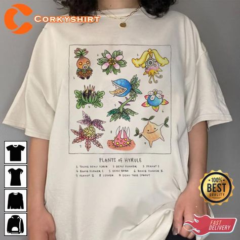 Flora Of Hyrule Legend Of Zelda T-Shirt Check more at https://corkyshirt.com/flora-of-hyrule-legend-of-zelda-t-shirt/ Legend Of Zelda, Zelda, The 100, T Shirt