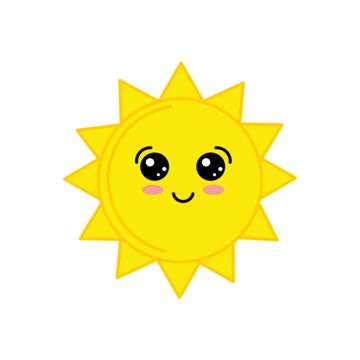 Sun Sticker Printable, Sunshine Drawing Simple, Sun Cartoon Drawing, Cute Sun Drawing, Sun Drawing Simple, Sunshine Cartoon, Png Sun, Sun Cartoon, Sun Clip Art