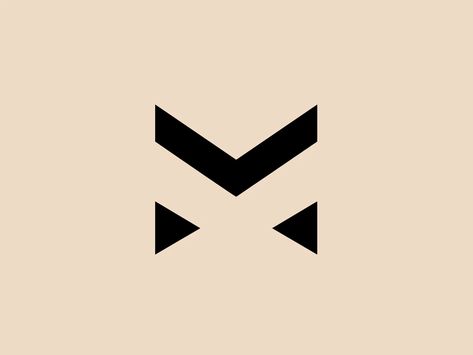 Letter M Logo / Black Logo / Geometric Logo / Technology Logo / Gaming NET... Left Angle Cross Of Incarnation, Angle Logo, Diagonal Typography, Triangle Logo Design Ideas, Black Shapes, Examples Of Logos, Black Chevron, Geometric Logo, Forward Thinking