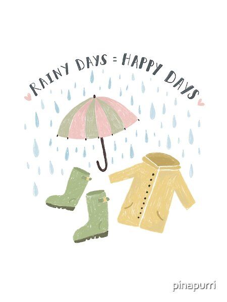 Rainy Days Illustration, Rainy Day Illustration Art, Rain Illustration Rainy Days, Rainy Illustration, Rainy Day Illustration, Cafe Board, Rainy Day Drawing, Rain Illustration, Digital Illustration Tutorial