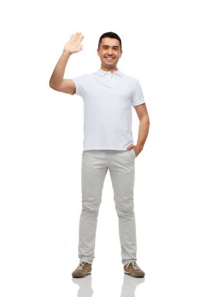 287 Man Waving Hands Full Body Stock Photos, Pictures & Royalty-Free Images - iStock Wave Hand Reference, Waving Hand Pose Reference, Full Body Standing Pose Reference Drawing Male, Man Full Body Pose, Waving Reference, Man Waving Hand, Male Full Body Reference, Waving Pose, Full Body Pictures