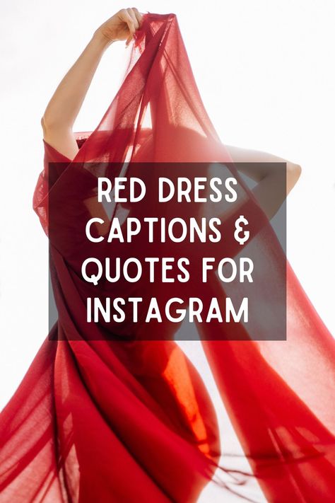 Unleash your inner confidence with these stunning red dress quotes that are perfect for Instagram captions. Quotes About Dresses, Red Dress Quotes For Instagram, Red Dress Captions, Dress Quotes Instagram, Red Dress Captions For Instagram, Lady In Red Quotes, Red Dress Quotes, Dress Soiree, Red Dress Makeup