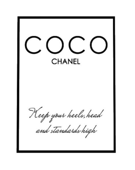 Coco Chanel Wall Print, Vintage Chanel Poster, Chanel Pictures Wall Art, Coco Chanel Wall Art, Coco Chanel Aesthetic, Coco Poster, Chanel Pictures, Black And White Chanel, Beautiful Quotes Inspirational