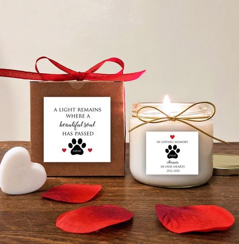 Pet Memorial Candle. You pick text and colors. Soy Candle. Vanilla. Candle Memorial, Hardest Goodbye, Soya Mumu, Candle Vanilla, Memorial Candle, Pet Memorial Gifts, You Are My Favorite, Mount Pleasant, Buy 2 Get 1 Free