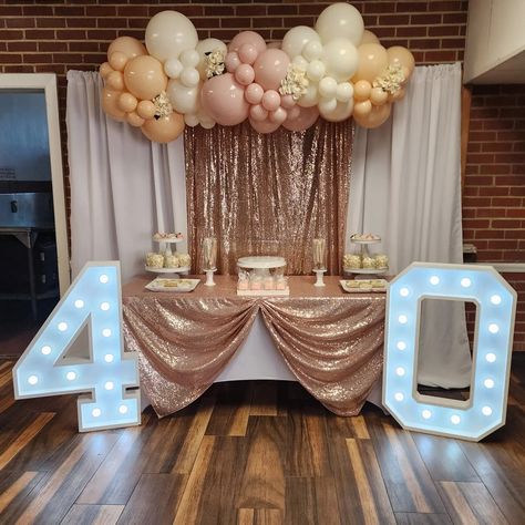 Dessert Table 50th Treat Table, Birthday Party Dessert Table Ideas, Party Dessert Table Ideas, Birthday Party Dessert Table, Dessert Table Ideas, Dessert Table Birthday, Dessert Table Backdrop, 40 Birthday, Birthday Party Desserts