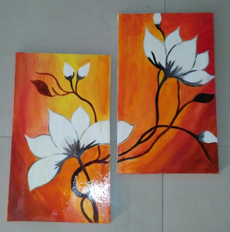 Multi Canvas Painting, Acrylic Palette, Ganesh Art Paintings, Scary Drawings, Fabric Painting Techniques, Flower Canvas Wall Art, Acrylic Painting Flowers, Nature Art Painting, Diy Canvas Art Painting