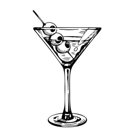 Martini vectors, photos and PSD files | Free download Glasses Sketch, Cocktails Drawing, Cocktails Clipart, Cocktail Pictures, Cocktails Vector, White Drinks, Minecraft Coloring Pages, Aztec Tattoo, Vector Sketch