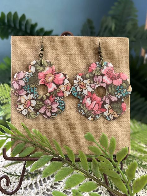 Fabric jewelry earrings