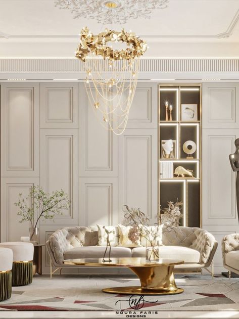 Neoclassical Interior Design, Drawing Room Interior, Drawing Room Interior Design, Luxury Living Room Decor, Neoclassical Interior, Classic Interior Design, Living Room Design Decor, Elegant Living Room, 3d Warehouse