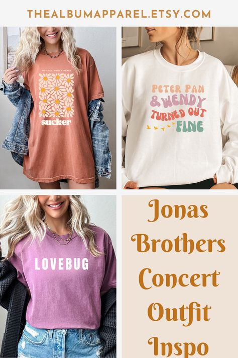 Jonas Brothers Tour Outfit, Jonas Brothers Concert Outfit 2023, Jonas Brothers Tshirt, Jonas Brothers Concert Outfit, Jonas Brothers Shirt, Concert Oufit, Jonas Brothers Concert, Lyric Shirts, Brothers Shirts