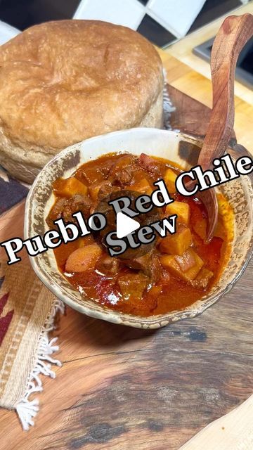 Nite Marquez on Instagram: "Pueblo Red Chile Stew! A version of many stews made in Pueblos in New Mexico! #redchilestew #stew #foodporn #foodstagram #foodphotography #reelsinstagram #reels #instagood #newmexico #newmexicotrue #cheflife #chef #recipes" Red Chili Stew, Red Stew, Chili Stew, Mexican Sauce, Chile Recipes, Red Chile, Chili Red, Winter Soups, Red Chili