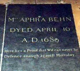 The grave of Aphra Behn in the East Cloister of Westminister Abbey... “All women together ought to let flowers fall upon the tomb of Aphra Behn, for it was she who earned them the right to speak their minds.” ― Virginia Woolf Aphra Behn, Cemetery Sculpture, Most Famous Poems, John Dryden, Constructive Feedback, Here Lies, Classic Poems, Famous Graves, Famous Poets