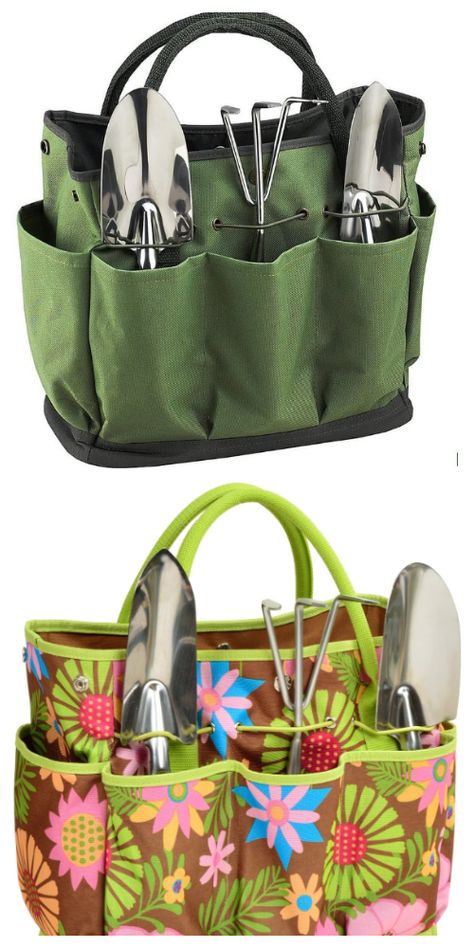 DIY Gardening Tool Bag Free Sewing Pattern | Fabric Art DIY Tool Bag Diy, Bag Free Sewing Pattern, Quilters Bag, Fabric Art Diy, Garden Tool Bag, Sewing Tutorials Bags, Garden Tote Bag, Bags Sewing, Garden Bags