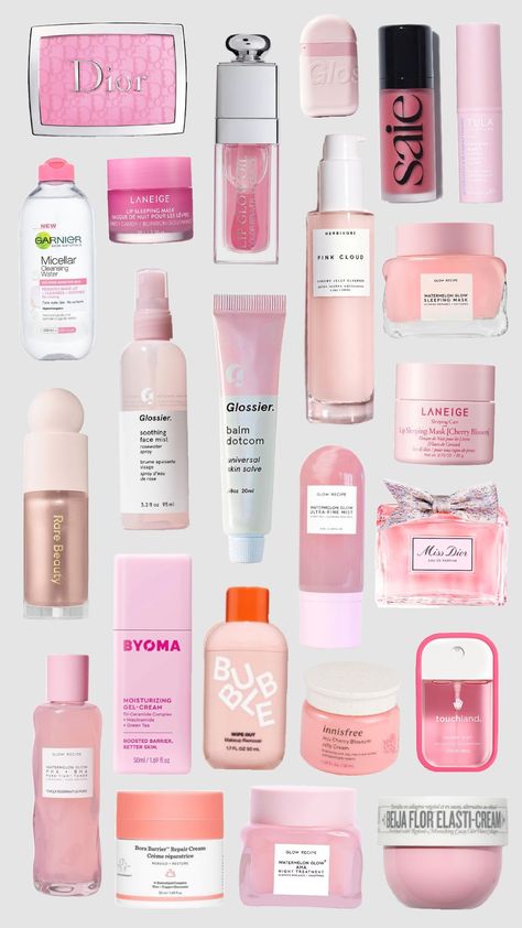 ❤️ #skincare #pink #aesthetic Pink Skincare Products, Pink Skincare, Future Bedroom, Dream Future, My Vibe, Pink Aesthetic, Skincare Products, Dior, Skin Care