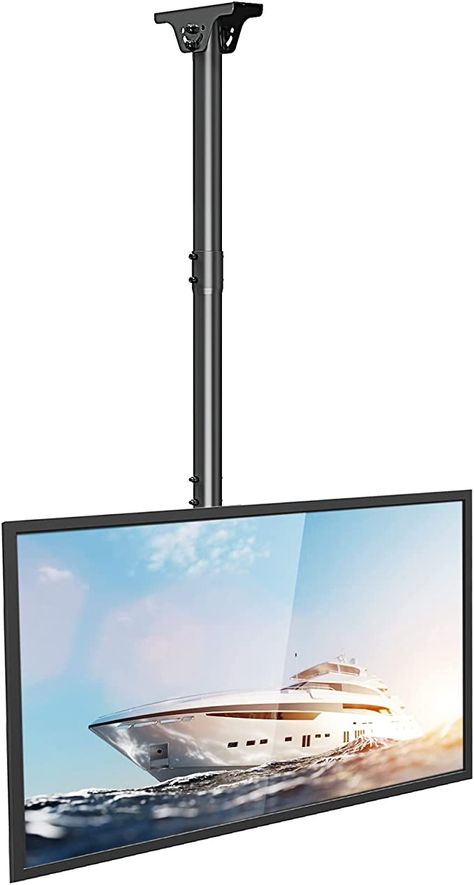 Amazon.com: MOUNTUP Ceiling TV Mount, Hanging TV Ceiling Mount for TVs 26''-70'', Full Motion Height Adjustment TV Bracket with Tilt Swivel, Max VESA 600x400mm, Hold Up to 110 Lbs LED LCD Flat Curved TVs MU0040 : Electronics Outdoor Tv Stand, Ceiling Tv Mount, Tv Ceiling Mount, Hanging Tv, Ceiling Tv, Curved Tvs, Tv Mount, Tv Bracket, Outdoor Tv