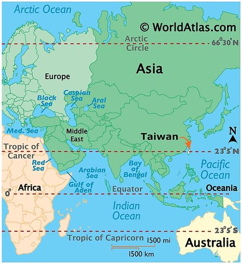 Taiwan Maps & Facts - World Atlas Pakistan Map, Tropic Of Capricorn, Red Bay, Physical Map, Asia Map, Satellite Maps, Coastal Plain, Arabian Sea, Tourist Map