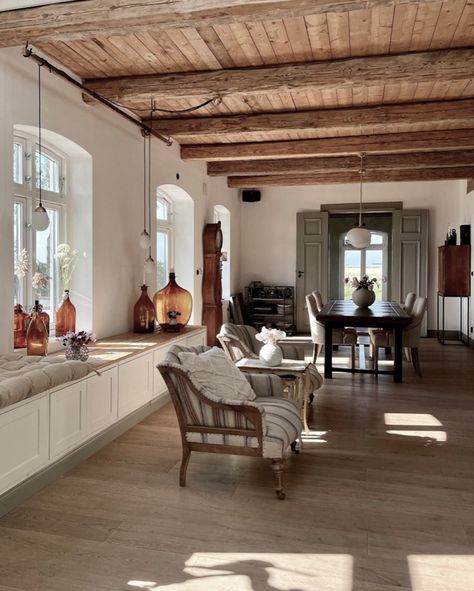 my scandinavian home: A Dated Property is Restored to a Dream Swedish Country House Swedish House Interior, Swedish Country House, Country House Kitchen, Knock Down Wall, My Scandinavian Home, Scandi Home, Wood Beam Ceiling, Red Brick House, Swedish House