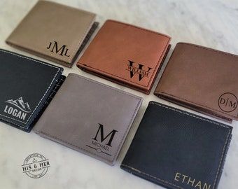 HisandHerDecor - Etsy Wallets For Boys, Custom Wallets, Leather Engraved, Leather Engraving, Mens Leather Accessories, Custom Wallet, Men's Wallets, Personalized Wallet, Men's Wallet