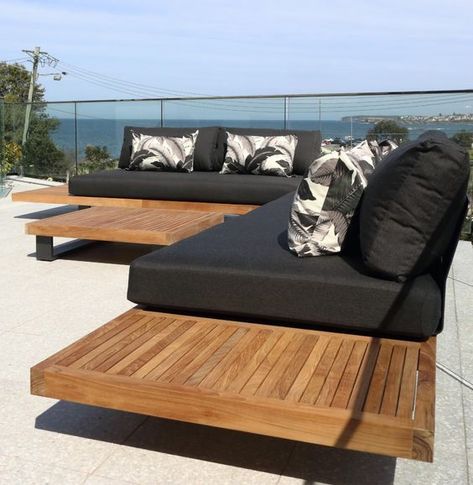 Click Here to know more about GANSK unique Solutions for Outdoor Sofa, combining fiberglass with the most durable finishes and materials in a wide range of options. Wood Furniture Design, Patio Inspiration, Outdoor Living Decor, Futuristic Furniture, Outdoor Furniture Design, Outdoor Couch, Outdoor Lounge Set, Modern Shapes, Elegant Sofa